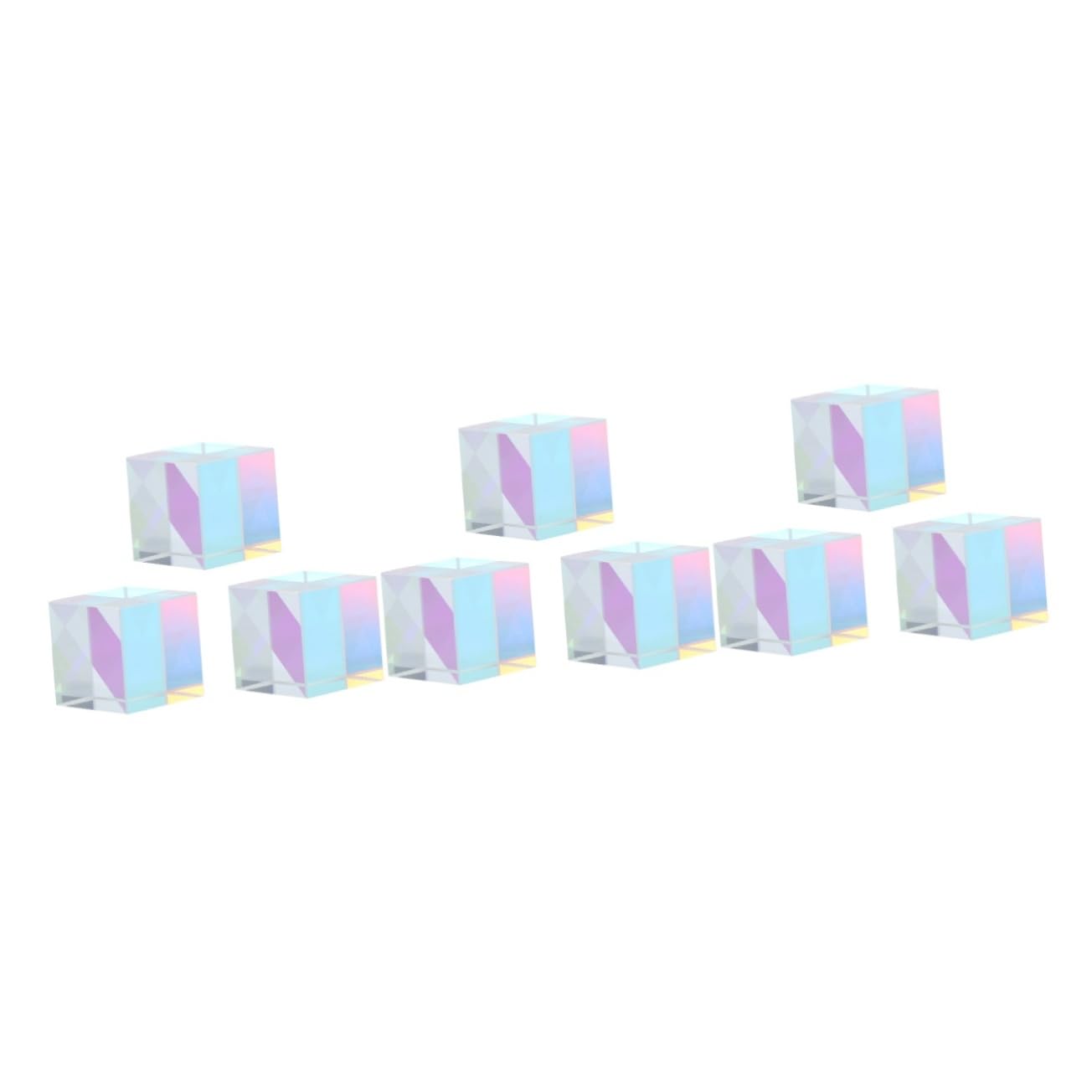 Cube verre optique de dispersion RGB, cadeau scientifique original et esthétique - 8