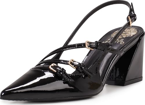 Vince Camuto Femme Serfina Escarpins de luxe en cuir véritable et finitions haute couture