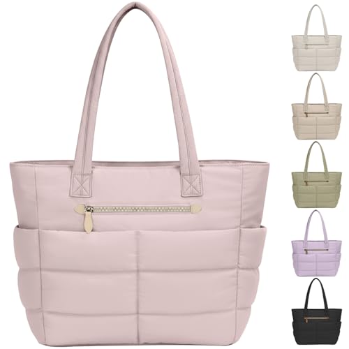 Bolso Tote grande para mujer ligero y acolchado miniatura 1
