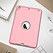 Hocase iPad Mini 2/3 Case, Heavy Duty Shockproof Protection Hard Plastic+Silicone Rubber Bumper Hybrid Dual Layer Protective Case for iPad mini 1/2/3 (7.9-inch Display) - Pink/Grey