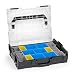 Produktbild Sortimo Bosch L-BOXX 102 Kunststoff Werkzeugkoffer schwarz Deckel transparent mit Insetboxen-Set BC3 Sortierboxen für Kleinteile | ideale Schraubenaufbewahrung System