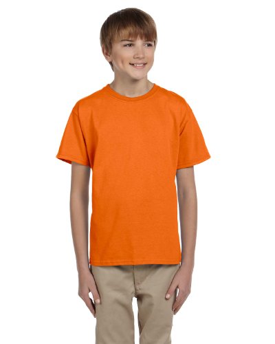 Fruit of the Loom Youth 5 oz. HD Cotton™ T-Shirt L TENNESSEE ORANGE