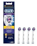 3D White Electric Toothbrush Replacement Heads Refill by Oral B Genuine Braun Refill (4 Heads)