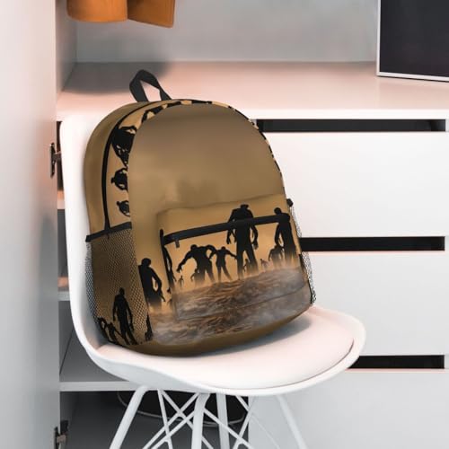 Sac à dos ordinateur 15,7" EdWal imprimé zombie noir ultra résistant