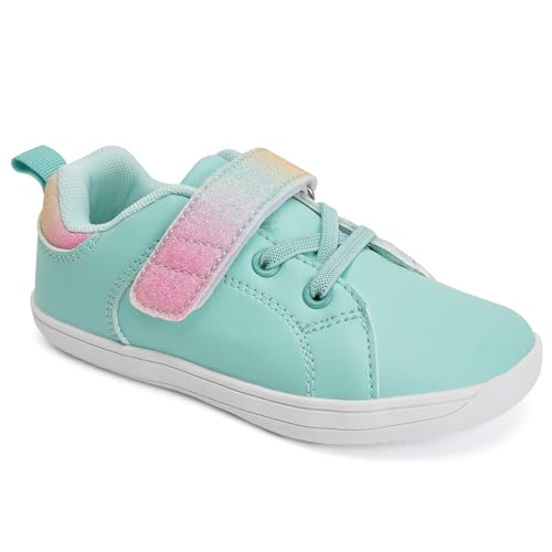 Image of WateLves Toddler Little Kid Wide Barefoot The First Walking Shoes Girls Boys Leather Uniform Dress Shoes Lightweight Splay Naturally Minimalist Sneakers