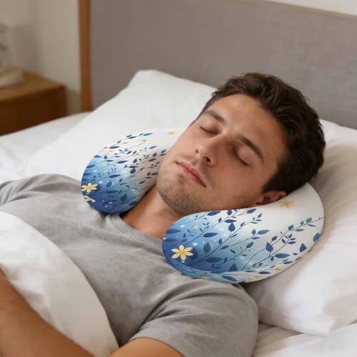 Almohada de espuma viscoelástica 29x29x10 cm ergonómica miniatura 4