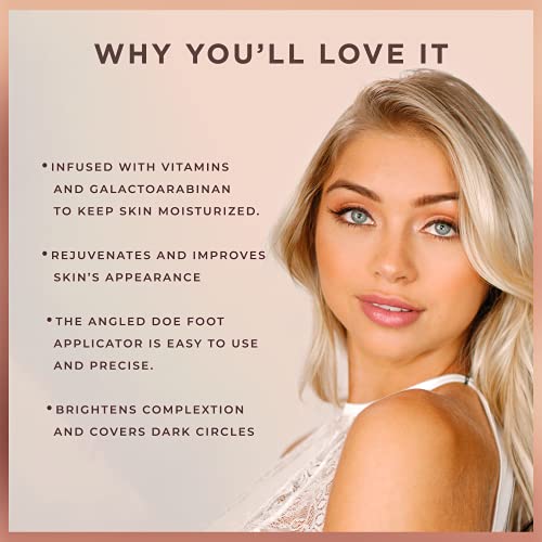 Pretty Vulgar Under Cover Concealer, Lightweight Gel Serum Concealer With Vitamin E & Galactoarabinan, Hydrating, Buildable Medium Coverage, Conceals, Corrects, Covers, Vegan, Gluten-Free And Cruelty-Free, The Middle Ground, 4.0 Ml / 0.14 Fl. Oz #TOP6