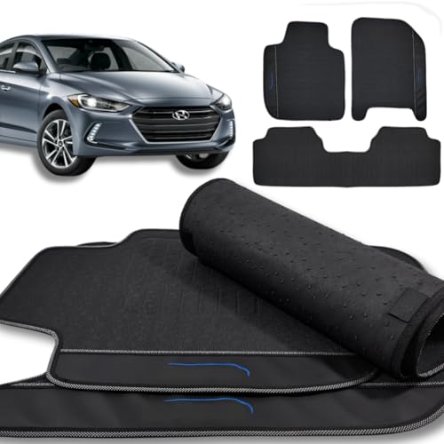 Tapete Borracha Premium - Escolha de Acordo com o Ano e Modelo do Seu Veiculo (Elantra 2010 a 2024)