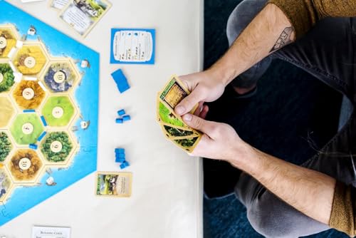 Image of Cattan 5-6 Player Extension Board Game,Family Card Games for Adults and Kids,Fun Strategy & Party Game for All Ages, Multi Players, Perfect for Game Nights, Travel & Home Entertainment