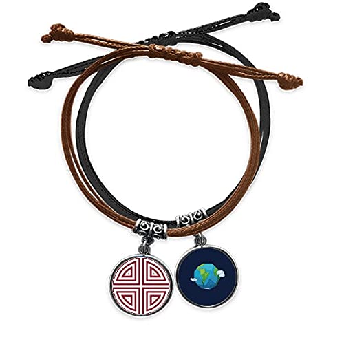 Cadena cuero tierra pulsera para estilo casual diario y look urbano diario