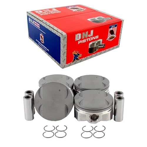 Image of DNJ P340 Piston Set for 2009-2011 / Chevrolet, Pontiac/Aveo, Aveo5, G3 / 1.6L / DOHC / L4 / 16V / 98cid / LXV