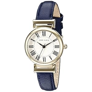 Anne Klein Women’s Leather Strap Watch