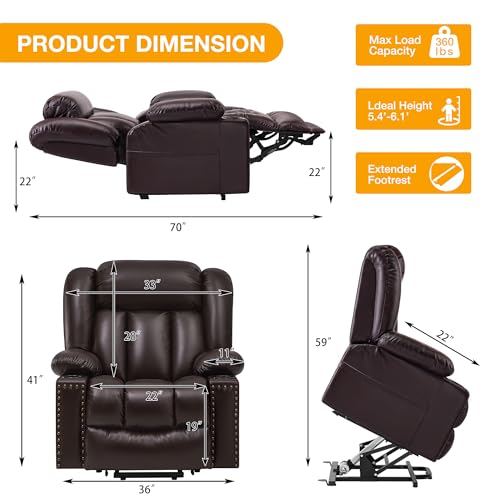 Kiertl Triple Motor Large Power Lift Recliner Chair For Elderly With Heat And Massage thumb #1
