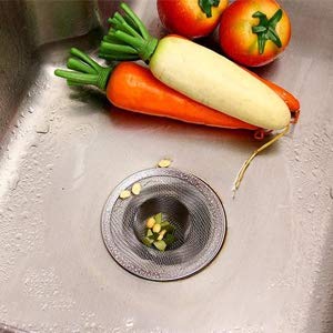 Stainless Steel Sink Strainer Kitchen Filter Stopper Drainer (12cm) — Amazon image 3