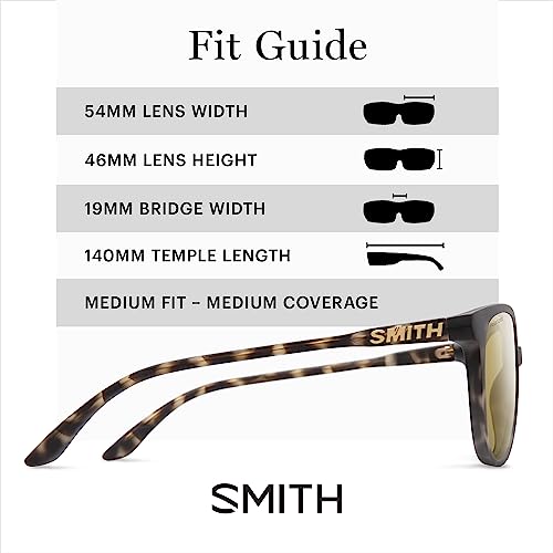 Image of SMITH Cheetah Sunglasses with Polarized Lenses - Performance Sports Active Cat Eye Sunglasses - For Women