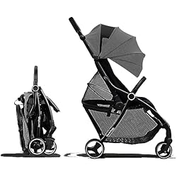 Ventilador Hamilton Hamilton by Yoop XL Silla de Paseo – Modelo 2023 - Ligera, ajustable y maniobrable - Cochecito Premium con tecnología MagicFold - Maletero extragrande - Asa adjustable - Gris claro melange