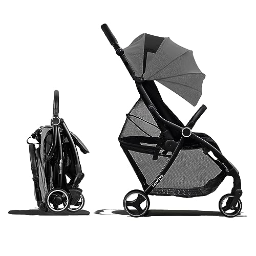 Hamilton By Yoop Xl Silla De Paseo Modelo 2023 - Ligera, Ajustable Y Maniobrable - Cochecito Premium Con Tecnología Magicfold - Maletero Extragrande - Asa Adjustable - Gris Claro Melange Hamilton By Yoop Xl Silla De Paseo Modelo 2023 - Ligera, Ajustable Y Maniobrable - Cochecito Premium Con Tecnología Magicfold - Maletero Extragrande - Asa Adjustable - Gris Claro Melange