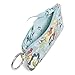 Vera Bradley Women's Signature Cotton Zip Wallet ID Case, Floating Garden, One Size US