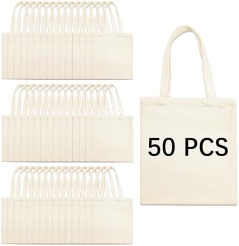 ORJ 13 * 15 inch Sublimation Blank Canvas Bags Bulk,Tote Bags for...