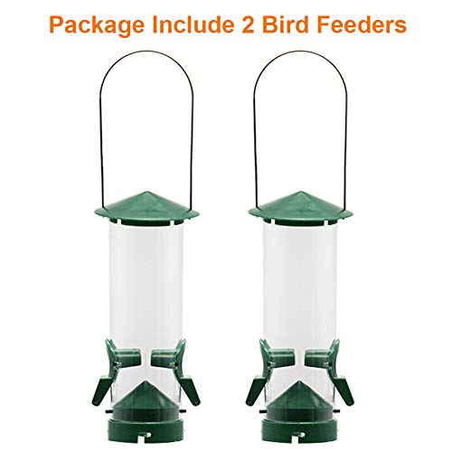 image for Twinkle Star Wild Bird Feeder Tube Feeder with Metal Handle Hanging fo