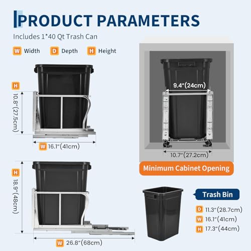 Sistema doble de canecas para basura extraíbles de acero inox miniatura 4