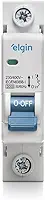 Disjuntor Monopolar MCB Curva C 3KA 100A Elgin - 1 Polo, 100 Amperes, Mini