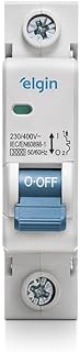 Disjuntor Monopolar 1 polo 50A Curve C 3KA MCB Elgin - 50 Amperes, Mini disjuntor