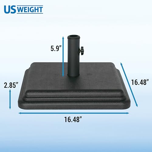US Weight 40 Pound Umbrella Base - Weighted Umbrella base For Use With Patio Table – Heavy Duty Base- Made in the USA by US Weight - Image 4