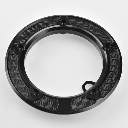 ちゃむ　ビレット・ハニカム タンクキャップリング漆黒 z900rs Amazon | キャップガスタンク z900rs 装飾カバー ビレットハニカム