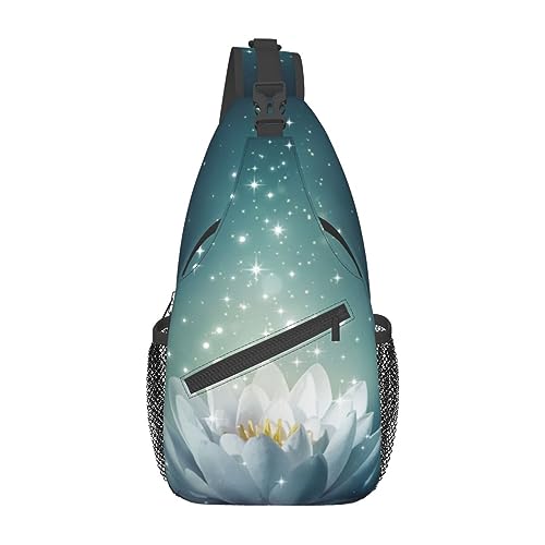 Sac à dos à bandoulière voyage randonnée noir pour homme femme avec imprimé floral