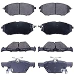 EXPPOWER Replacement for Brake Pads Front and Rear Ceramic Subaru Legacy 2015 all,Subaru Legacy 2016/2017/2018 3.6R,Outback 2015-2018 Brake Kits (D1078 D1808)