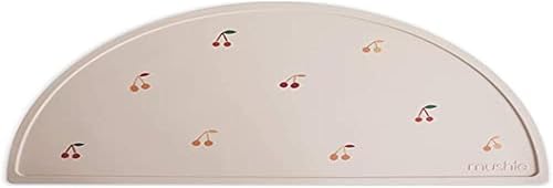 Miniatura 32 de mushie Mantel individual de silicona para niños, diseño antideslizante sin BPA (azul Cambridge) Cambridge Blue,Negro (Daisy),Azul marfil,Bluey