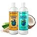 Earthbath Dog Cat Vanilla & Almond Grooming Bundle - (1) Each: Oatmeal & Aloe Shampoo and Conditioner, 16 ounces