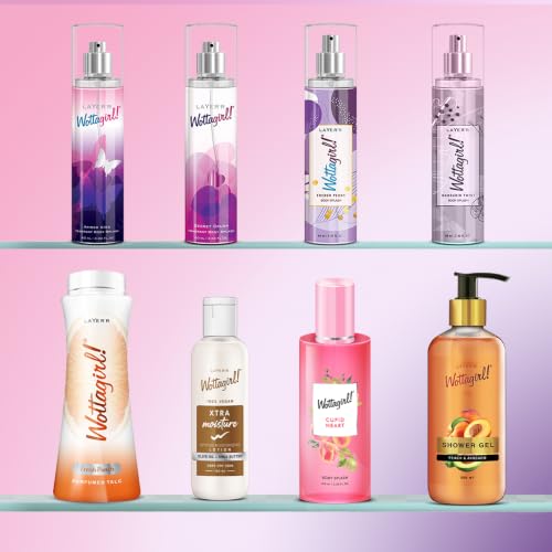 Image of Layer'r Wottagirl Secret Crush & French Peony Body Splash, 60ml x 2