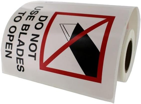Do Not Use Blades to Open Labels
