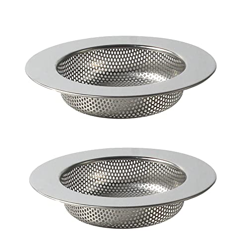 Talea QS419 - Juego de 2 filtros de red de filtro para tapón, cestas para fregadero, diámetro de 112,5 mm, tapón para fregadero Cover