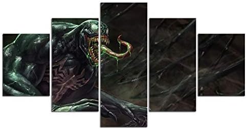 john psarris Venom Marvel Print Canvas Poster Decoration 5 Pieces