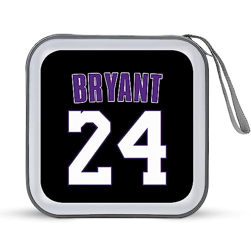コービーブライアント Kobe メディアケース 40枚収納 BD/DVD/CDケース ディスクケース セミハード CD&DVDファイルケース ディスク収納ケース CDボックス ファスナー付 Blu-ray対応 大容量 両面収納 かわいい 持ち運び便利 取り