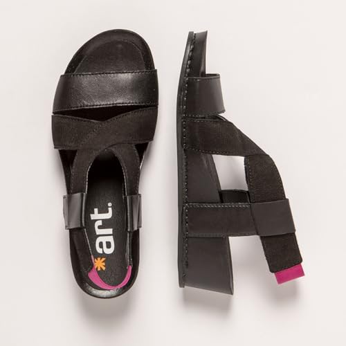 Art Para Mujer. 1194411EO003_001 Sandalias De Piel 1944 I Imagine Negro (39), 3 A 5Cm, Velcro, Casual - 2