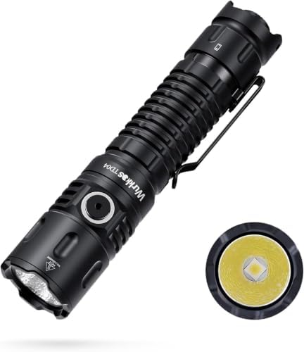 Wurkkos TD04 Tactical Flashlight,3000 Lumens USB-C Rechargeable L...