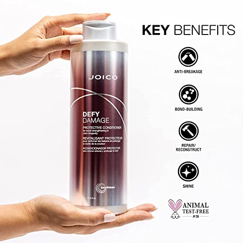 Joico Defy Damage Protective Shampoo & Conditioner Set | Preserve Hair Color | For Bond Strengthening & Color Longevity #TOP6