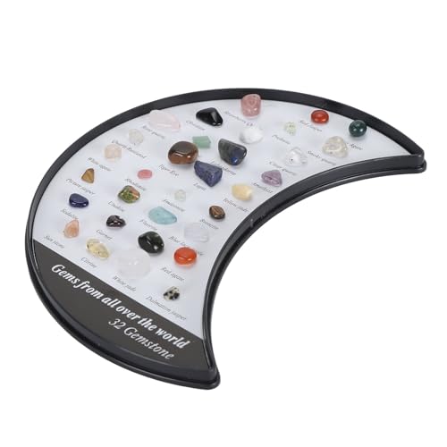 Dekaim Stein-Sammelset Für Kinder, Exquisites Naturwissenschafts-Klassenzimmer, Steine und Mineralien-Sammlung, Mineralien-pädagogisches Wissenschafts-Set(16.00 * 14.00 * 2.00cm)