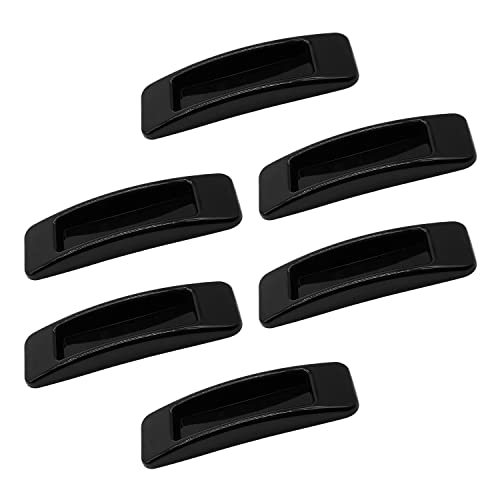 JJWNMLL 6 Pezzi Self Stick Maniglia Autoadesive Manopole,Maniglie Adesive per Porte Vetro,Assistente per e Finestre porte scorrevoli autoadesive (nero)