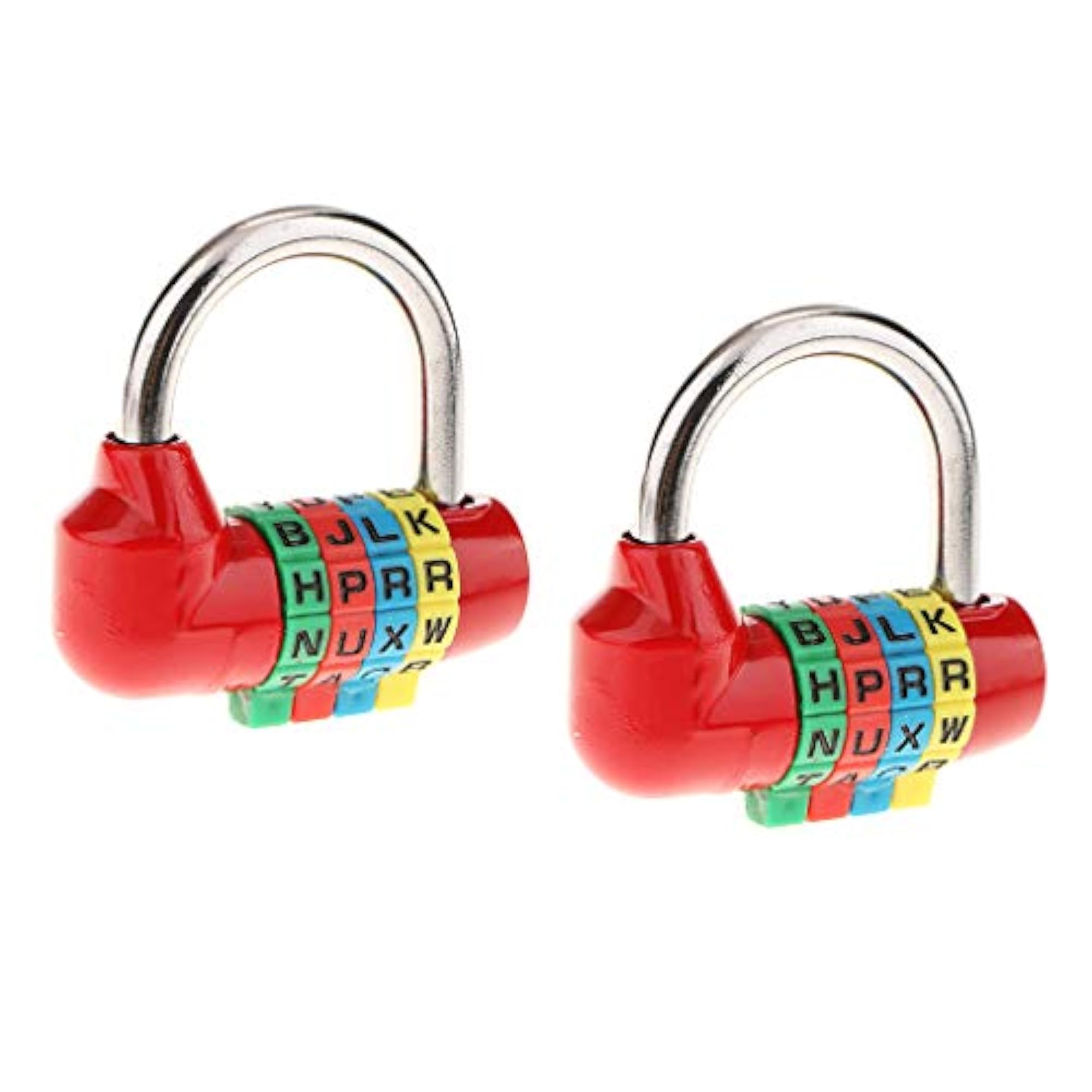 2 Pack 4 Digit Dial Letter Combination Lock Travel Luggage Suitcase Lock