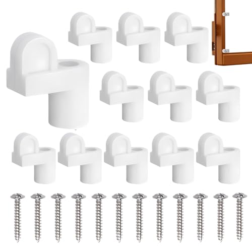 Window Screen Clips,3/8-Inch Locking Hardware,12-Pieces Versatile Window Screen Frame Fittings | Sturdy And Waterproof For Home 