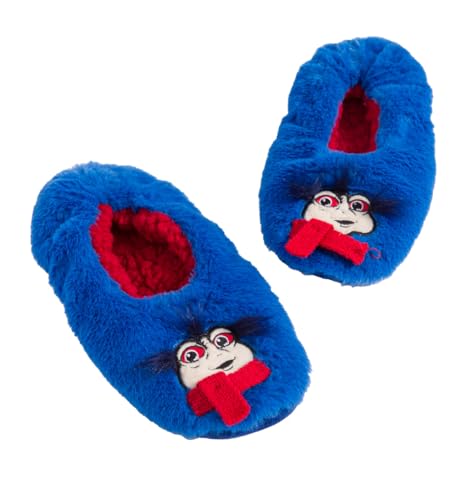 TruffleShuffle Jim Hensons Labyrinth Ello Worm Slippers | Official Movie Merchandise Plush House Shoes | Soft Fluffy Novelty Gift