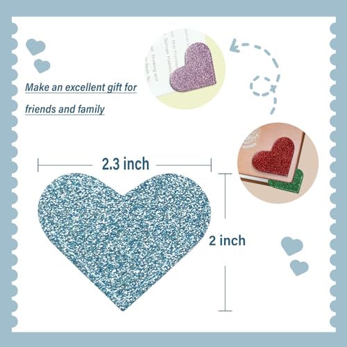 Image of Winjeto 6 Pieces Leather Heart Bookmark - Gifts for Book Lovers Teachers | Bulk Bookmarks | Cute book Mark | Bookish Gifts | Bible Study | School Office Home Supplies Accessories Stationary Stuff
