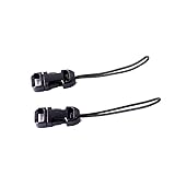 2PCS Quick Release QD Loop Connector for Camera Strap Compatible with Small or Medium Sized Digital Camera Compact Cameras Binoculars Point and Shoot Cameras Black NV-QDL 1.8cmx8.4cm