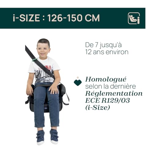 Réhausseur auto CHICCO Quasar Fix i Size ISOfix Stone - vue 3