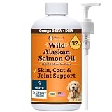 Natural Dog Company Wild Alaskan Salmon Oil for Dogs - 32 oz